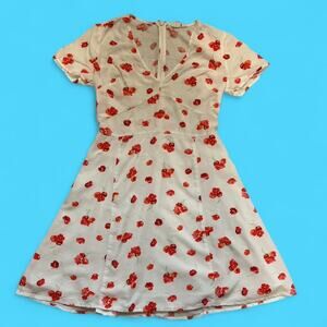 Gap floral fit flare dress